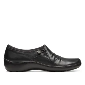 Clarks Women's Cora Dusk Black Leather 26174493