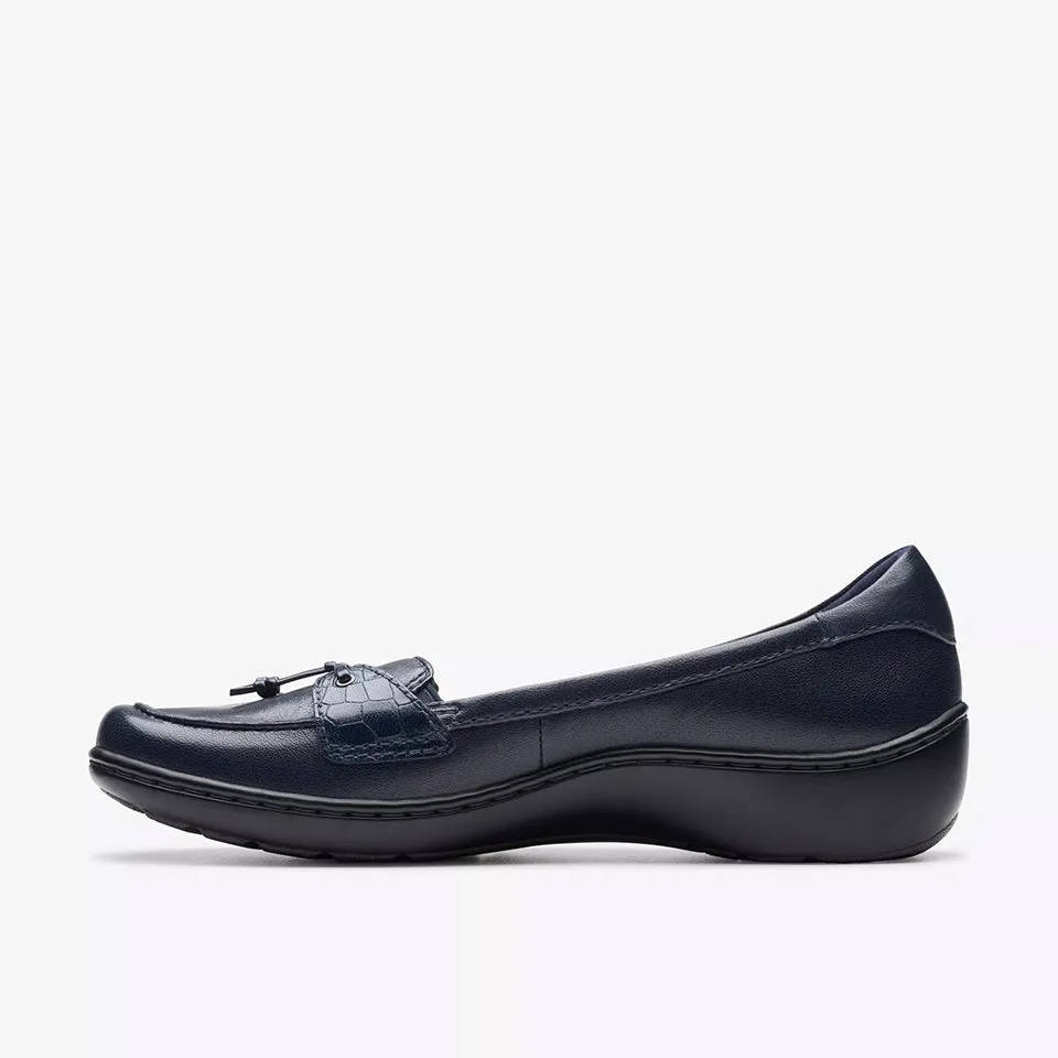Clarks Women's Cora Haley Navy Leather 26174489