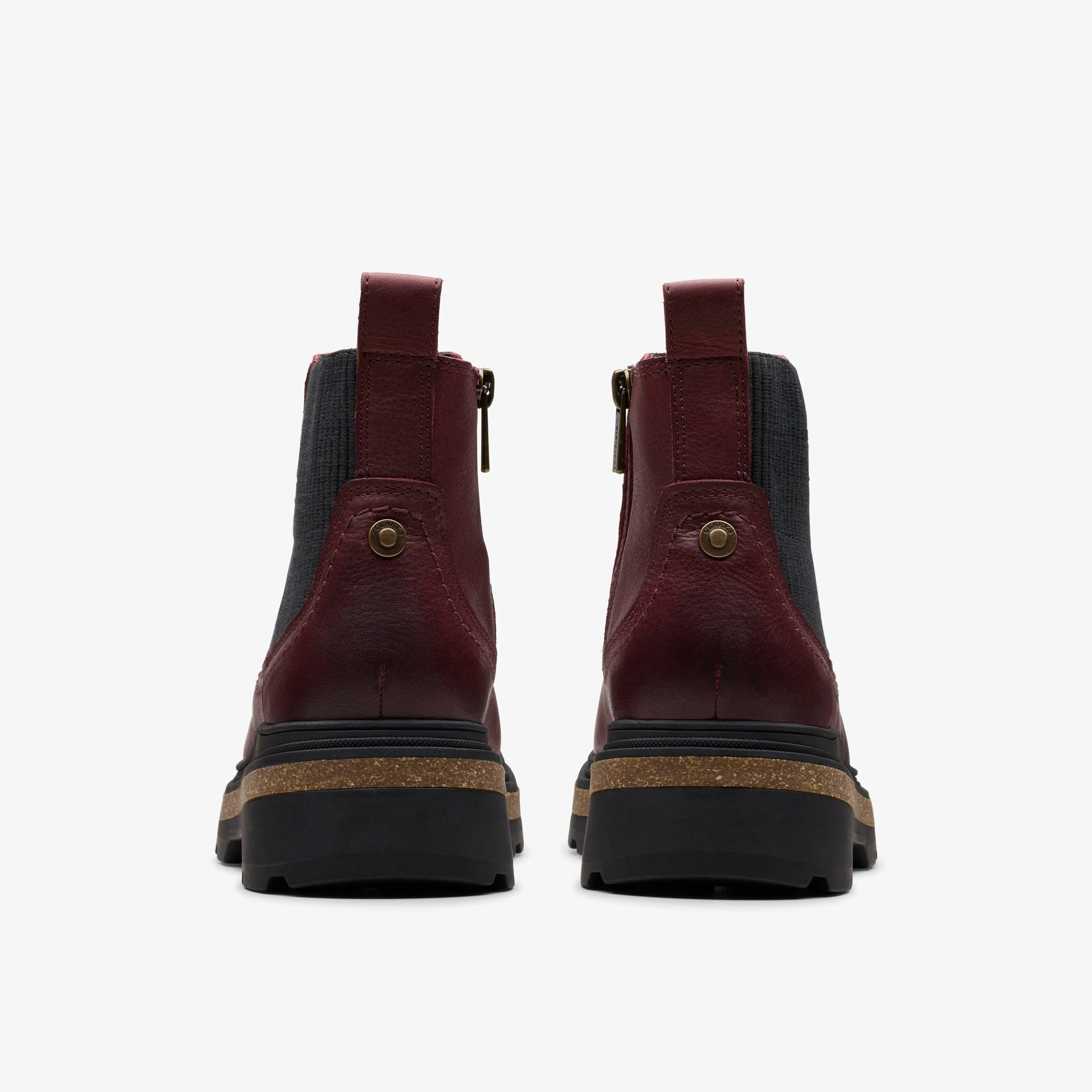 Clarks Women's HencroftStepWP Burgundy Leather 26179953