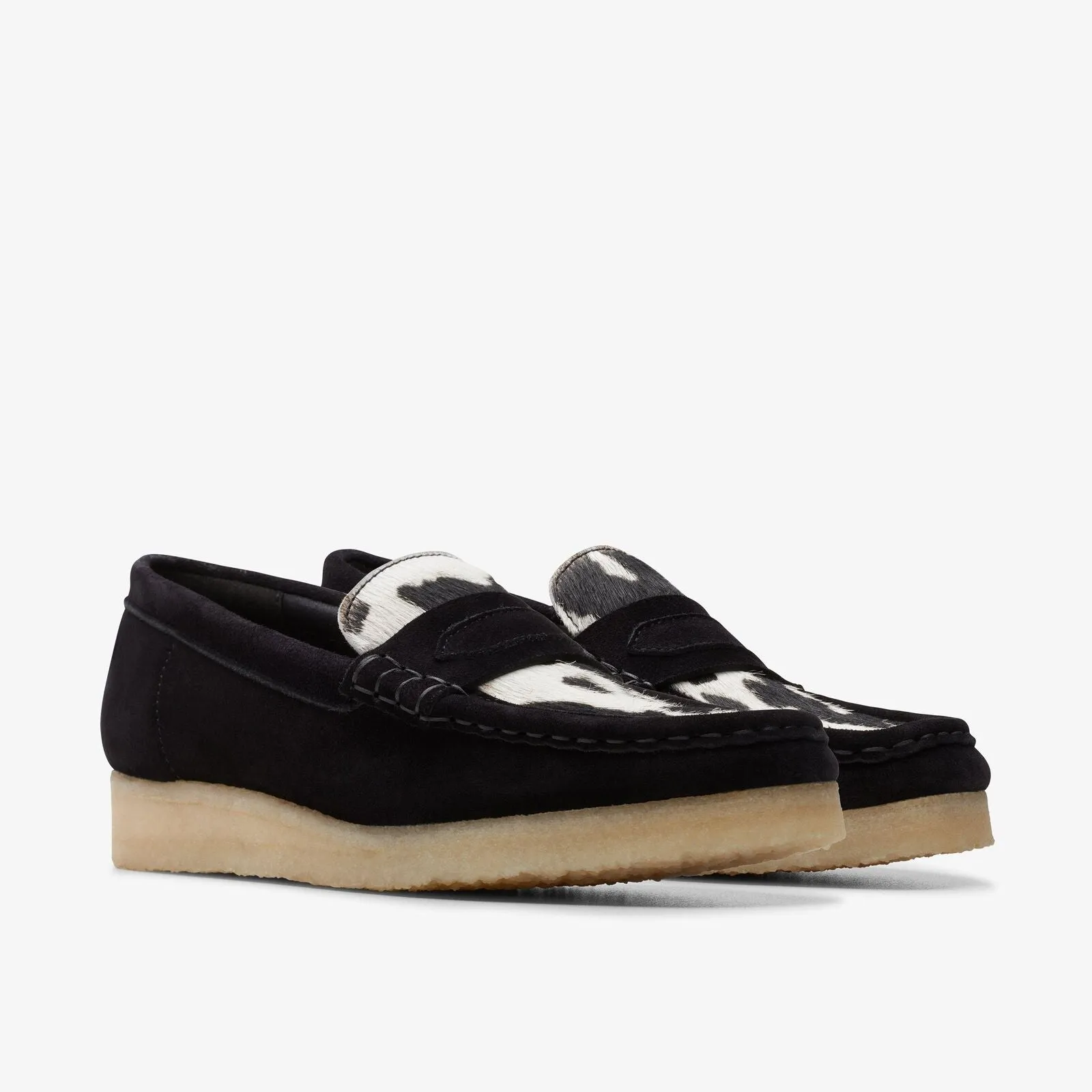 Clarks Women's Wallabee Loafer Cow Print Hair On 26175837