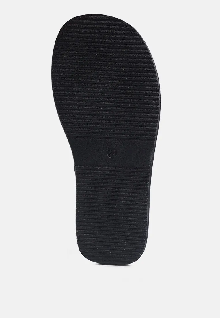 Couette Quilted Thong Platform Sandals