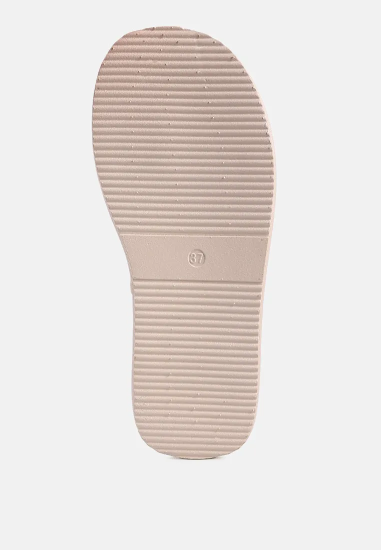 Couette Quilted Thong Platform Sandals