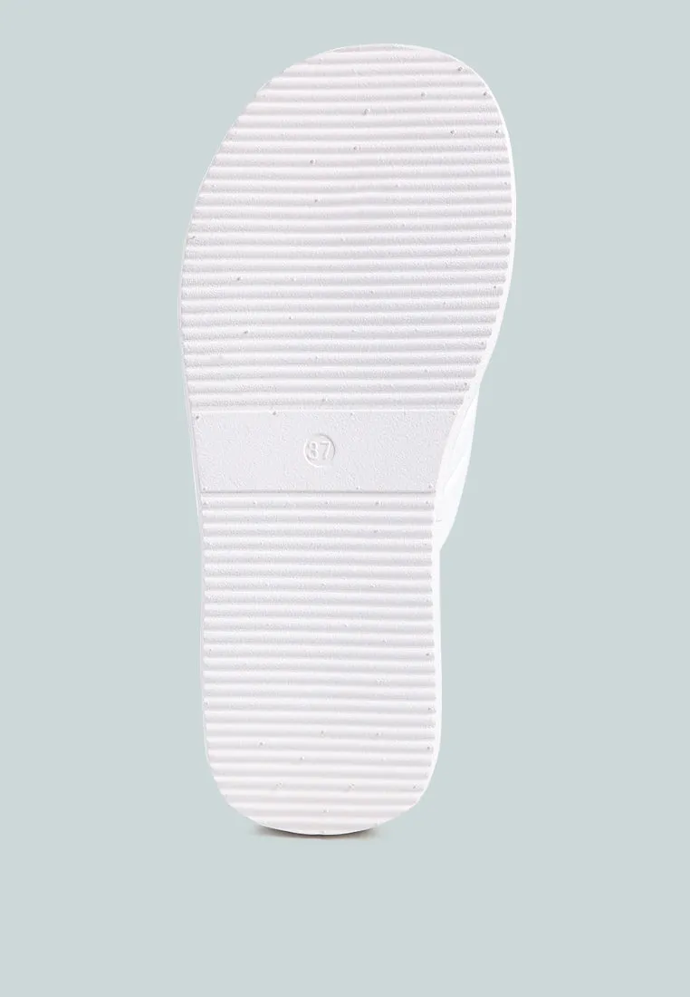 Couette Quilted Thong Platform Sandals