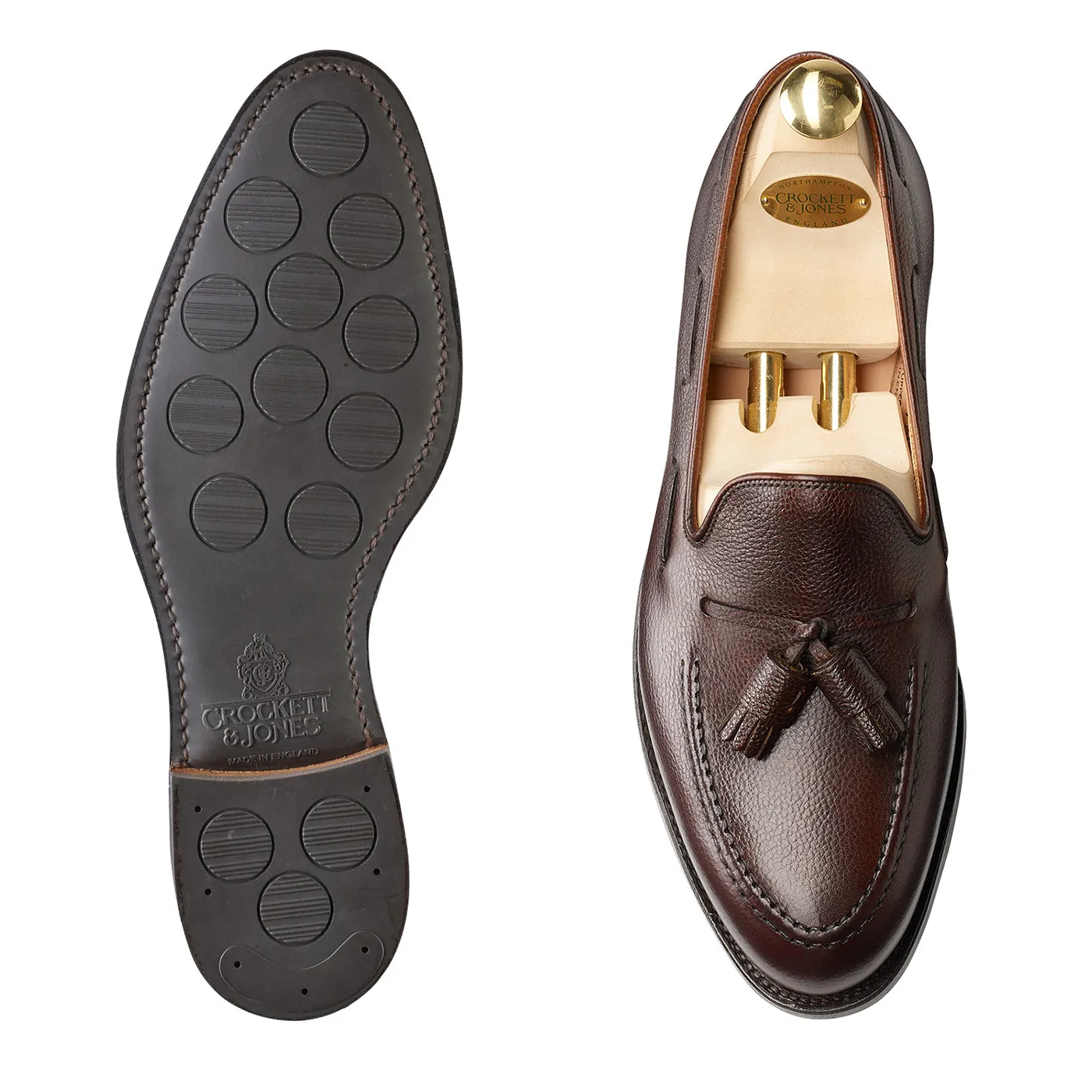 Crockett & Jones | Cavendish | Dark Brown Pebble Grain