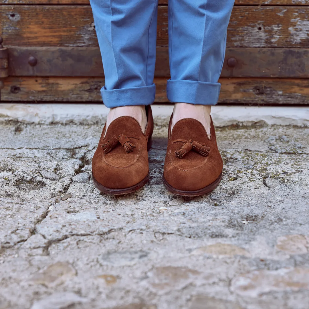 Crockett & Jones | Cavendish | Polo Brown Calf Suede