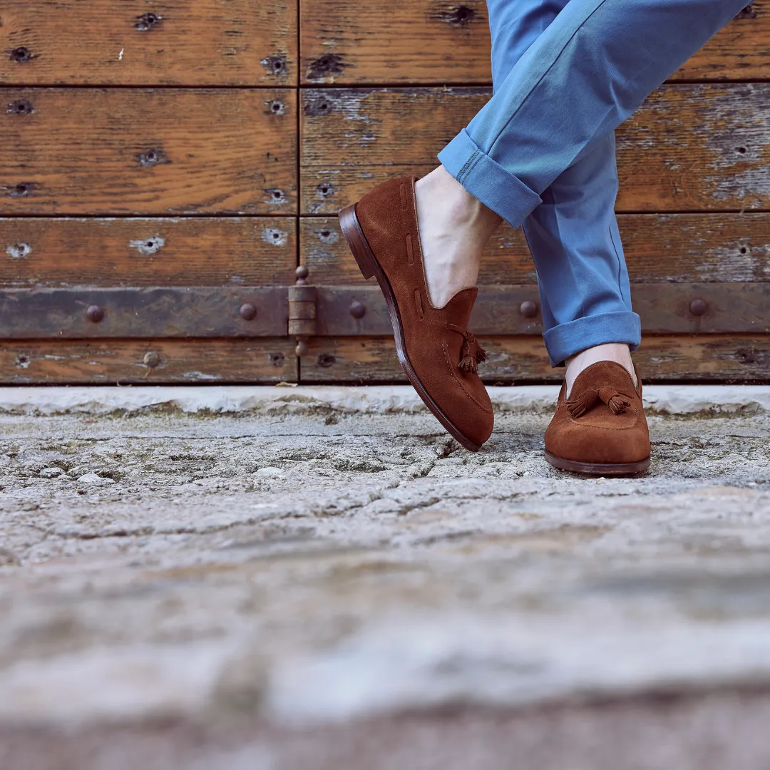 Crockett & Jones | Cavendish | Polo Brown Calf Suede