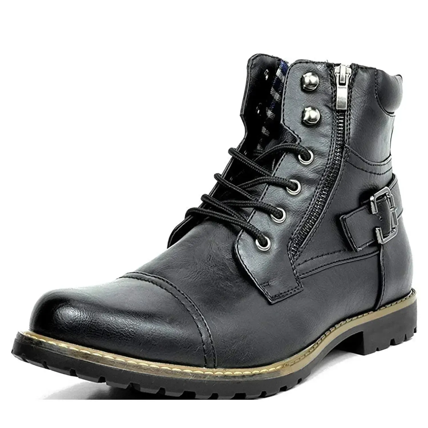 Damon | Classic Leather Lace-Up Boots