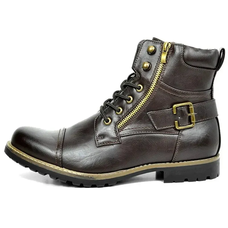 Damon | Classic Leather Lace-Up Boots