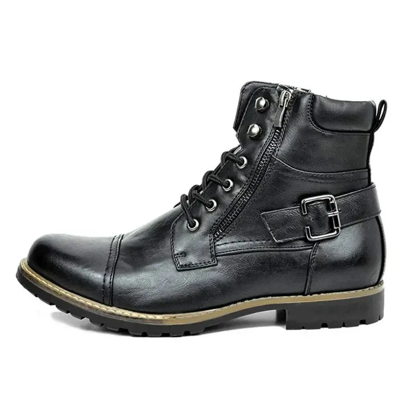 Damon | Classic Leather Lace-Up Boots