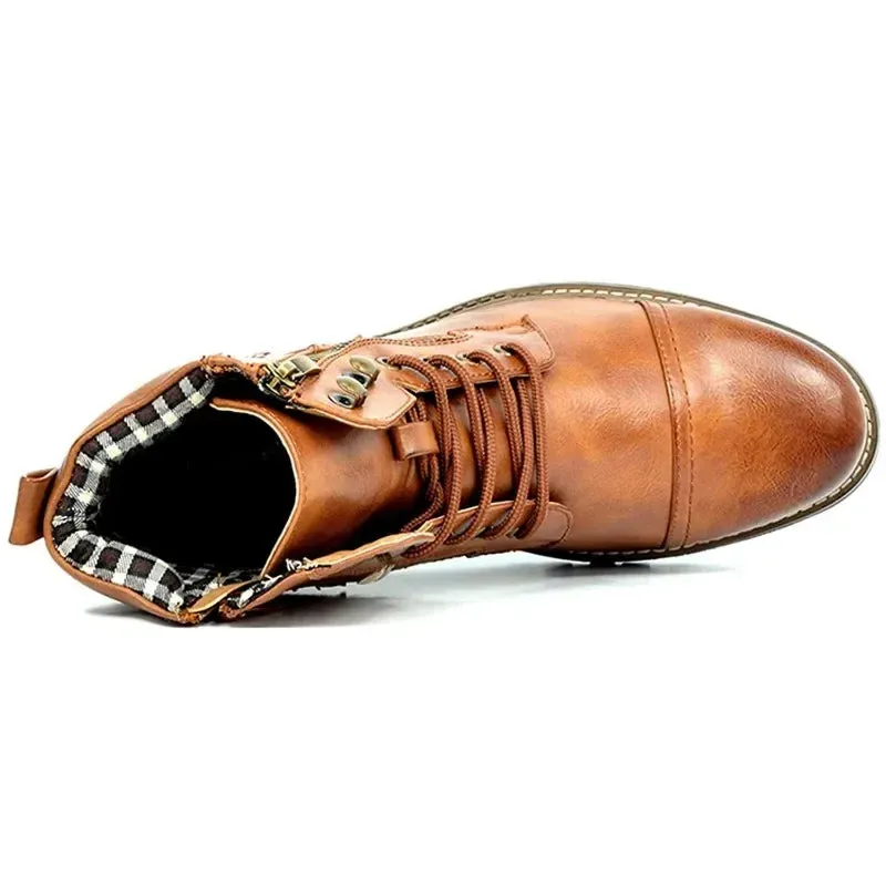 Damon | Classic Leather Lace-Up Boots