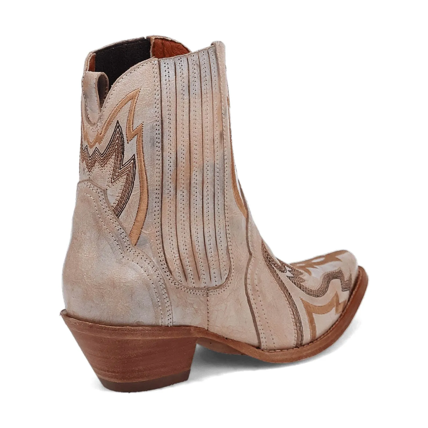 Dan Post Womens Bristolie Bone Leather Ankle Boots 8 M