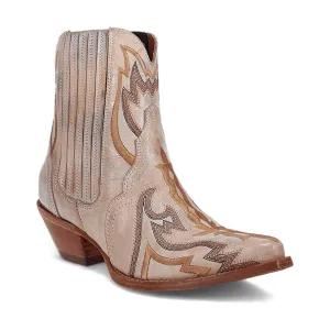 Dan Post Womens Bristolie Bone Leather Ankle Boots 8 M