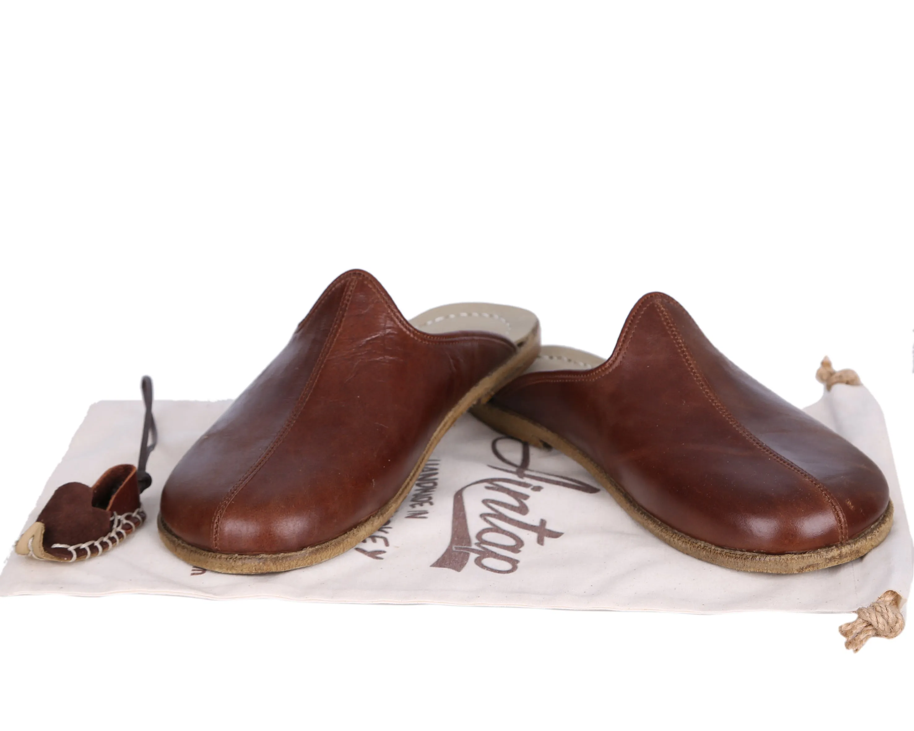 Dark Brown Sandal Wide Barefoot Smooth Leather Handmade