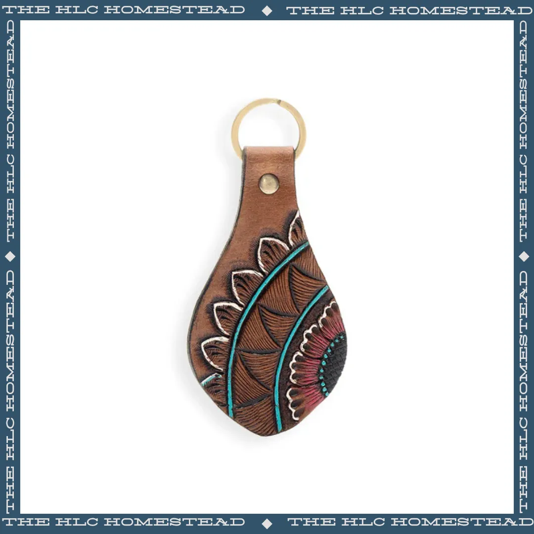 Desert Bloom Sunflower Keychain