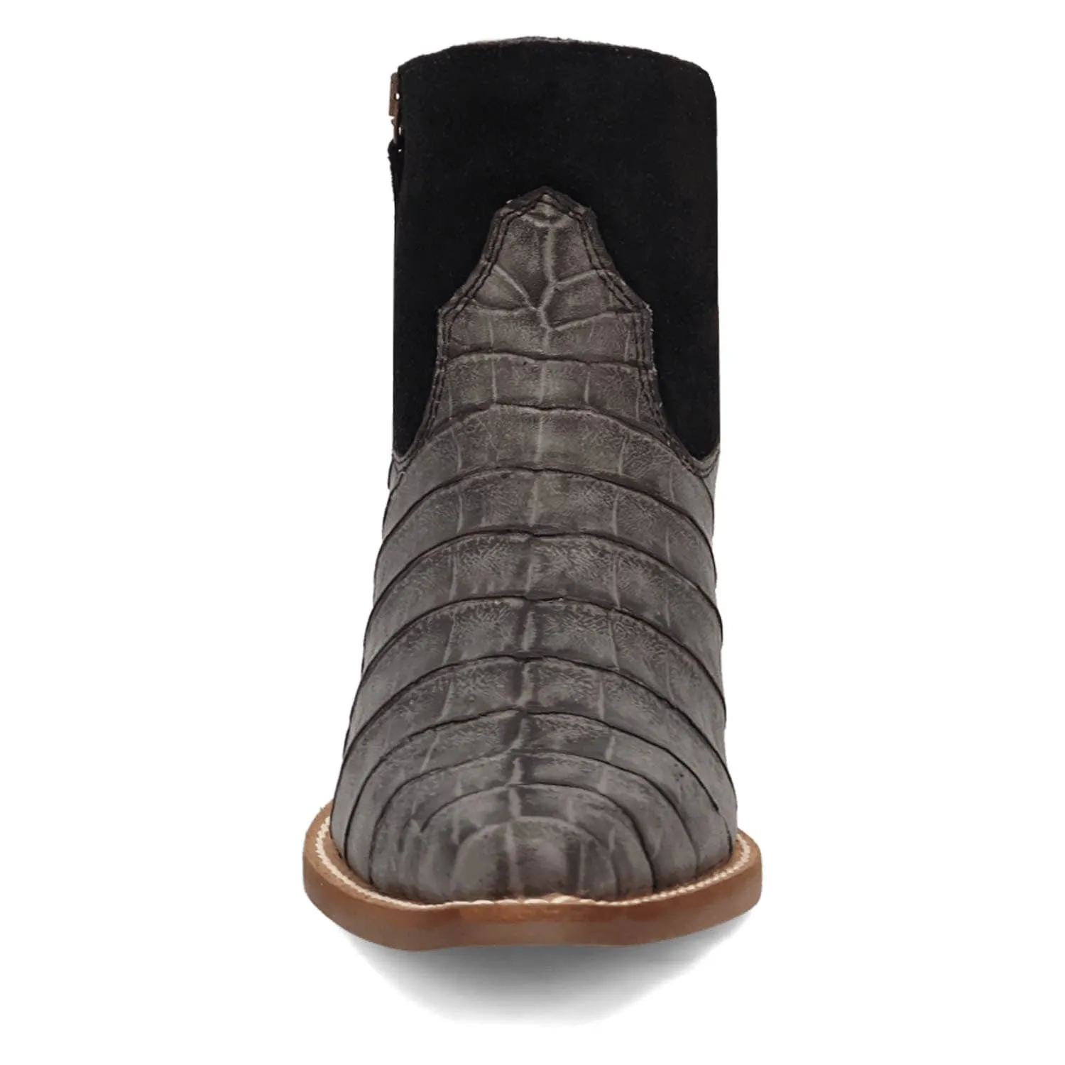 Dingo Womens Rickieie Black Leather Ankle Boots