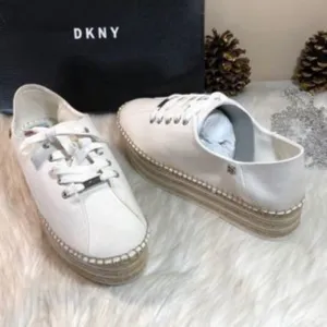 DKNY Platform Fabric Low Top Sneakers 10M