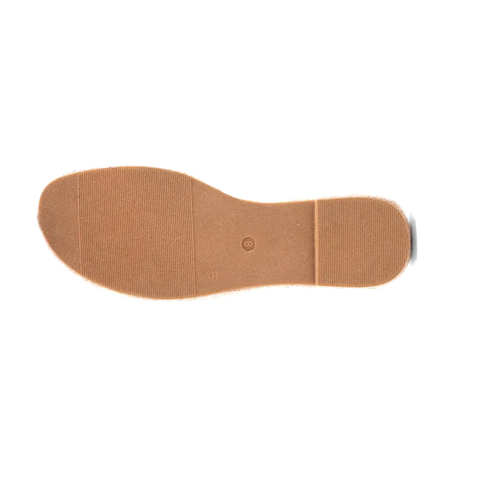 Doris Espadrille Slide Flat Sandals