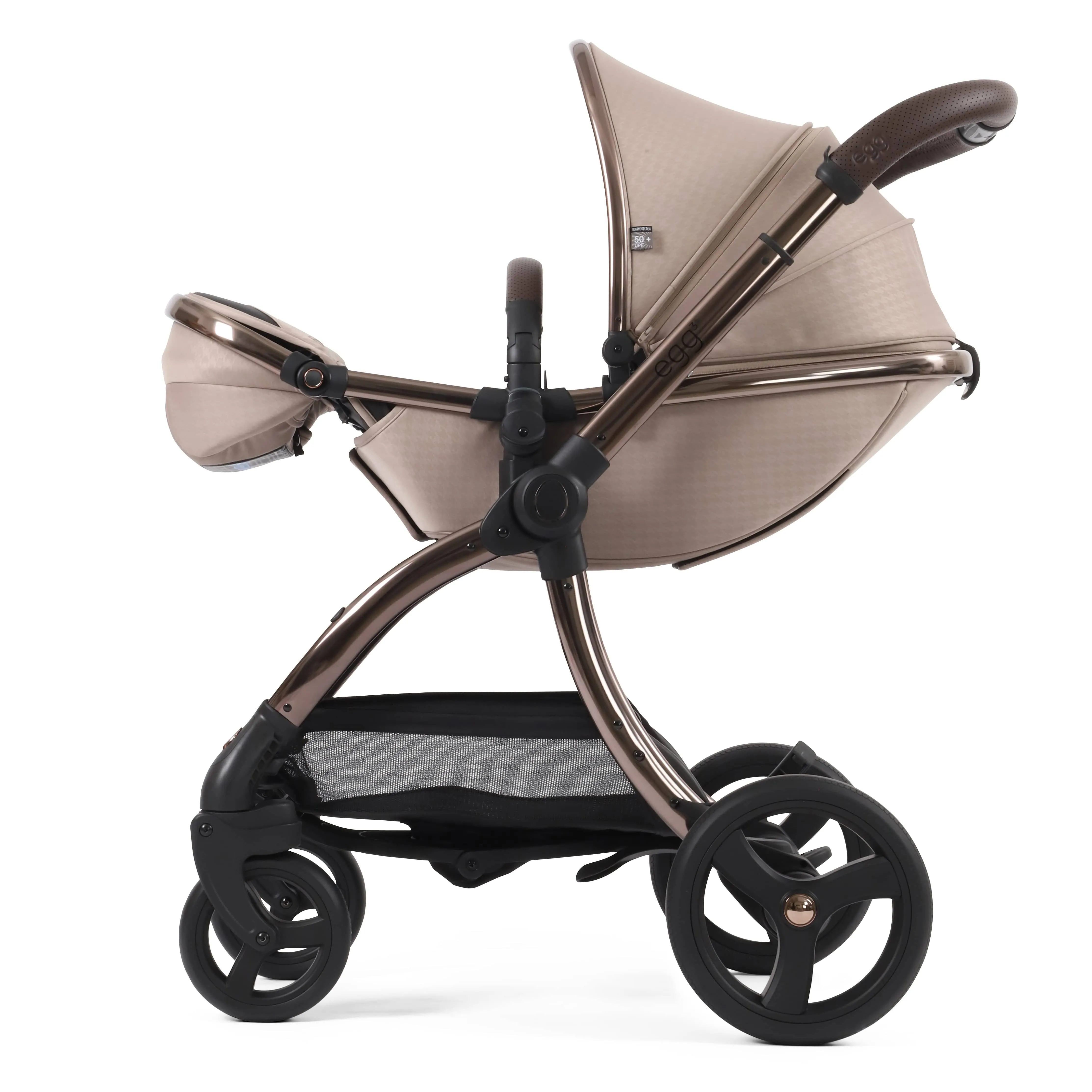 egg3 Luxury Travel System Bundle Houndstooth Almond Special Edition