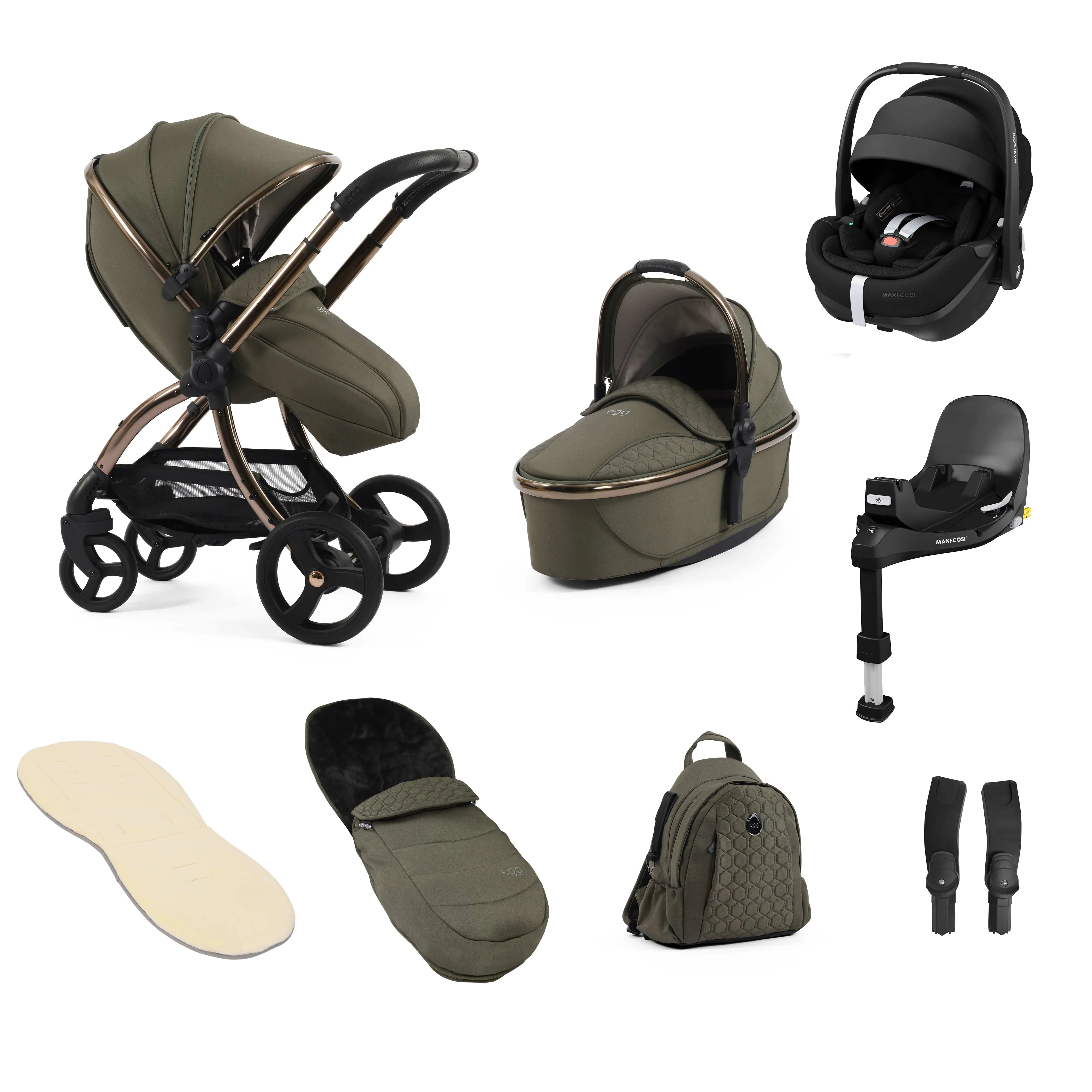 egg3 Luxury Travel System Bundle Mink