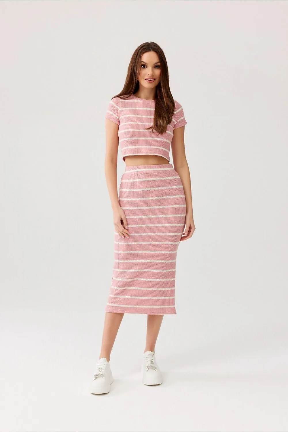 Elegant Draped Midi Skirt