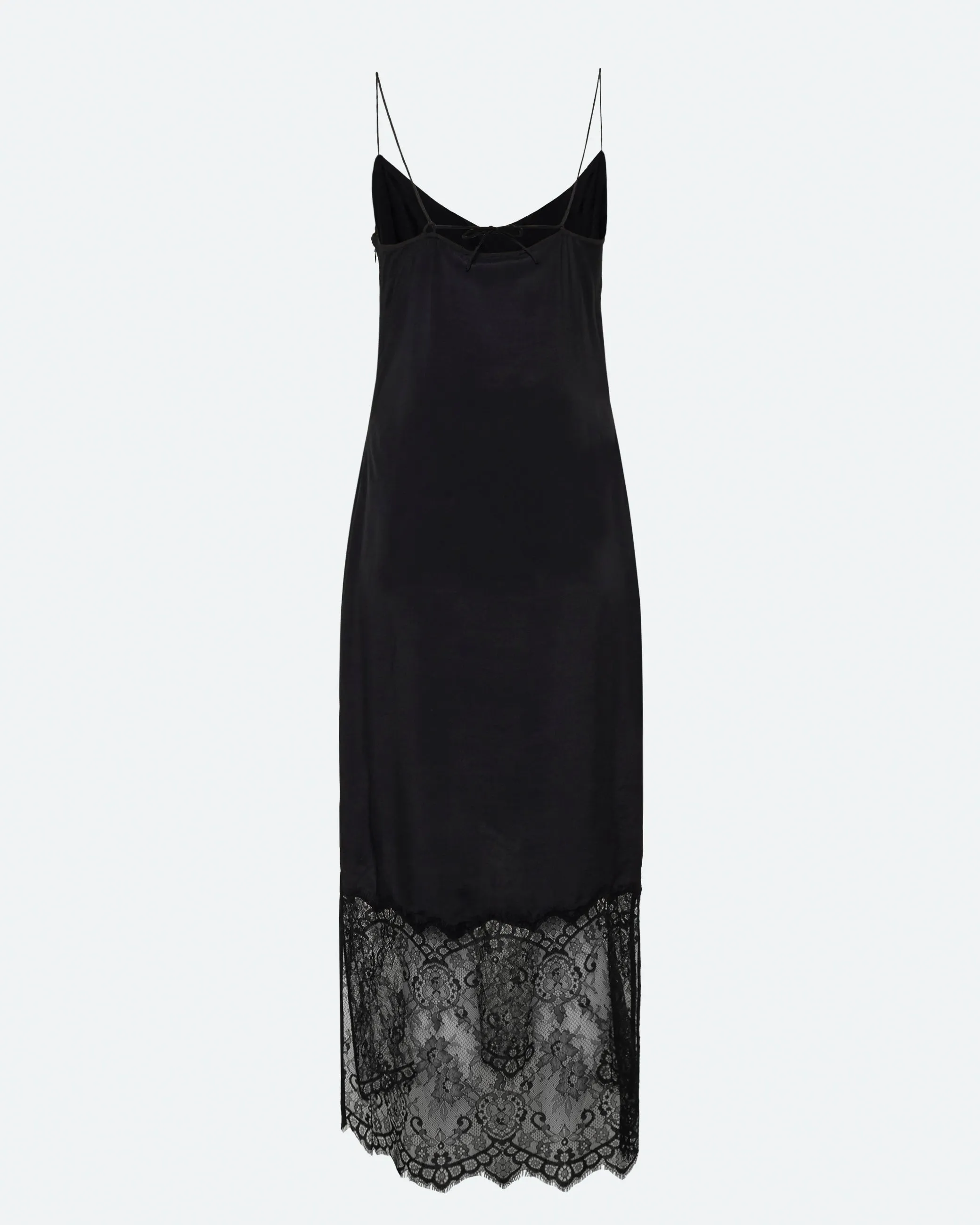 Elly midi dress with lace 4257 - Black