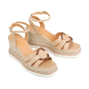 EOS - ZELINE ESPADRILLE SANDAL LEATHER Tan
