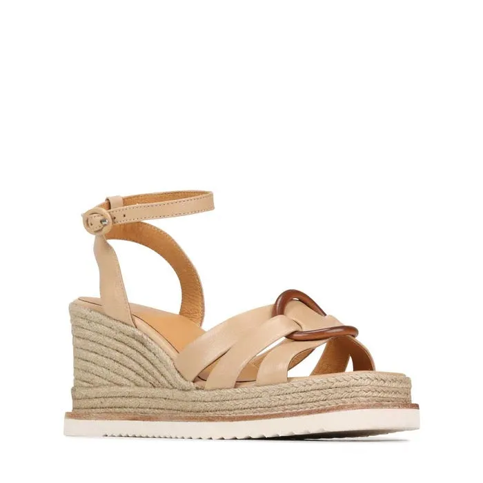 EOS - ZELINE ESPADRILLE SANDAL LEATHER Tan