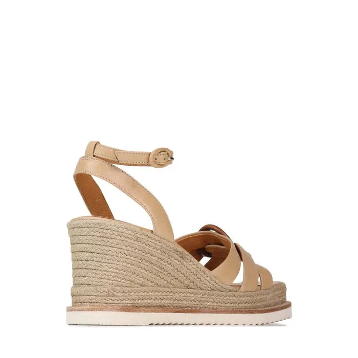 EOS - ZELINE ESPADRILLE SANDAL LEATHER Tan