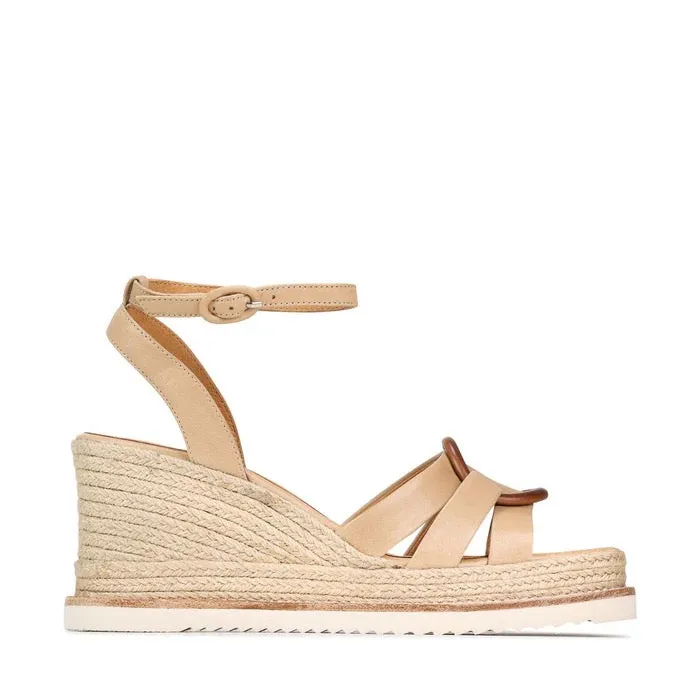 EOS - ZELINE ESPADRILLE SANDAL LEATHER Tan