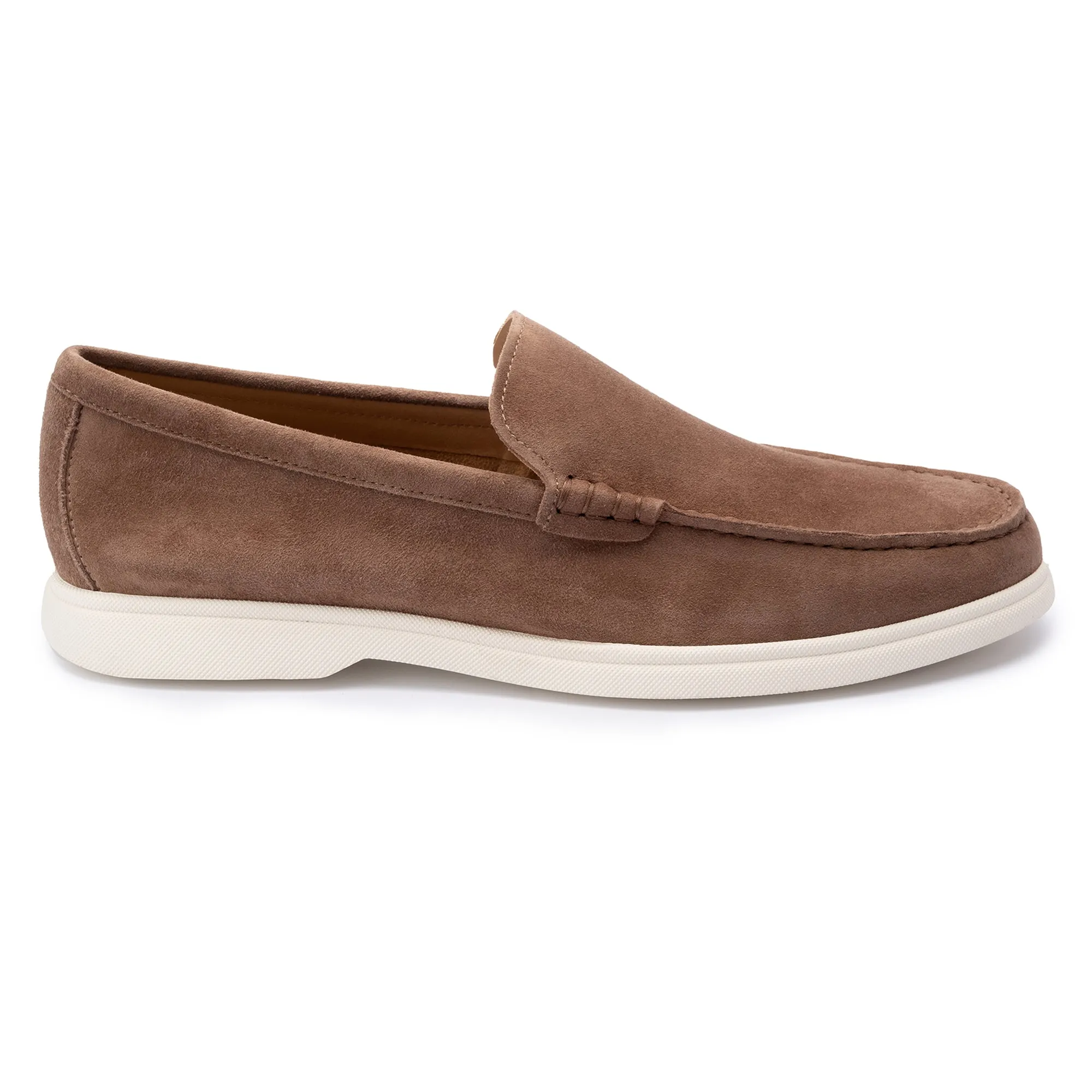 Ethan Brown Plain Calf Suede Loafer
