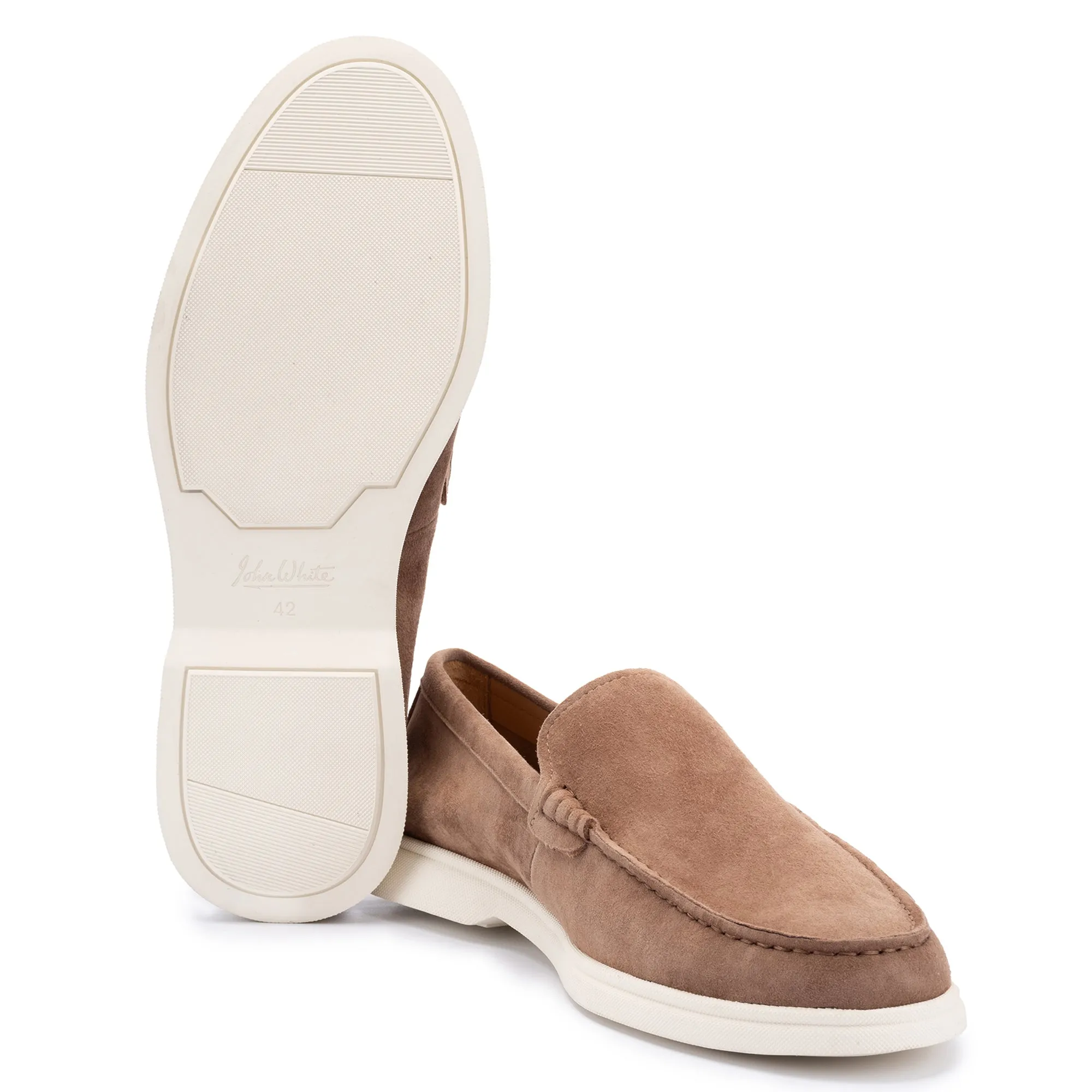 Ethan Brown Plain Calf Suede Loafer
