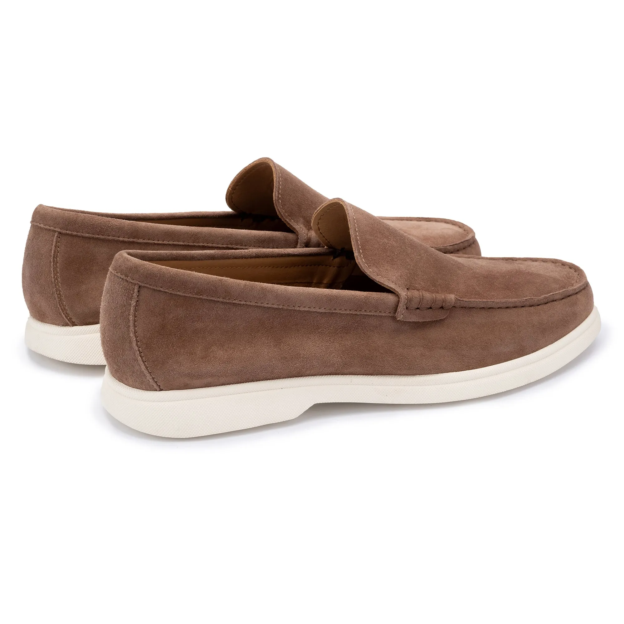 Ethan Brown Plain Calf Suede Loafer