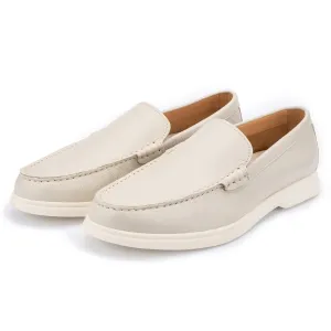 Ethan Pearl Plain Tumbled Grain Loafer