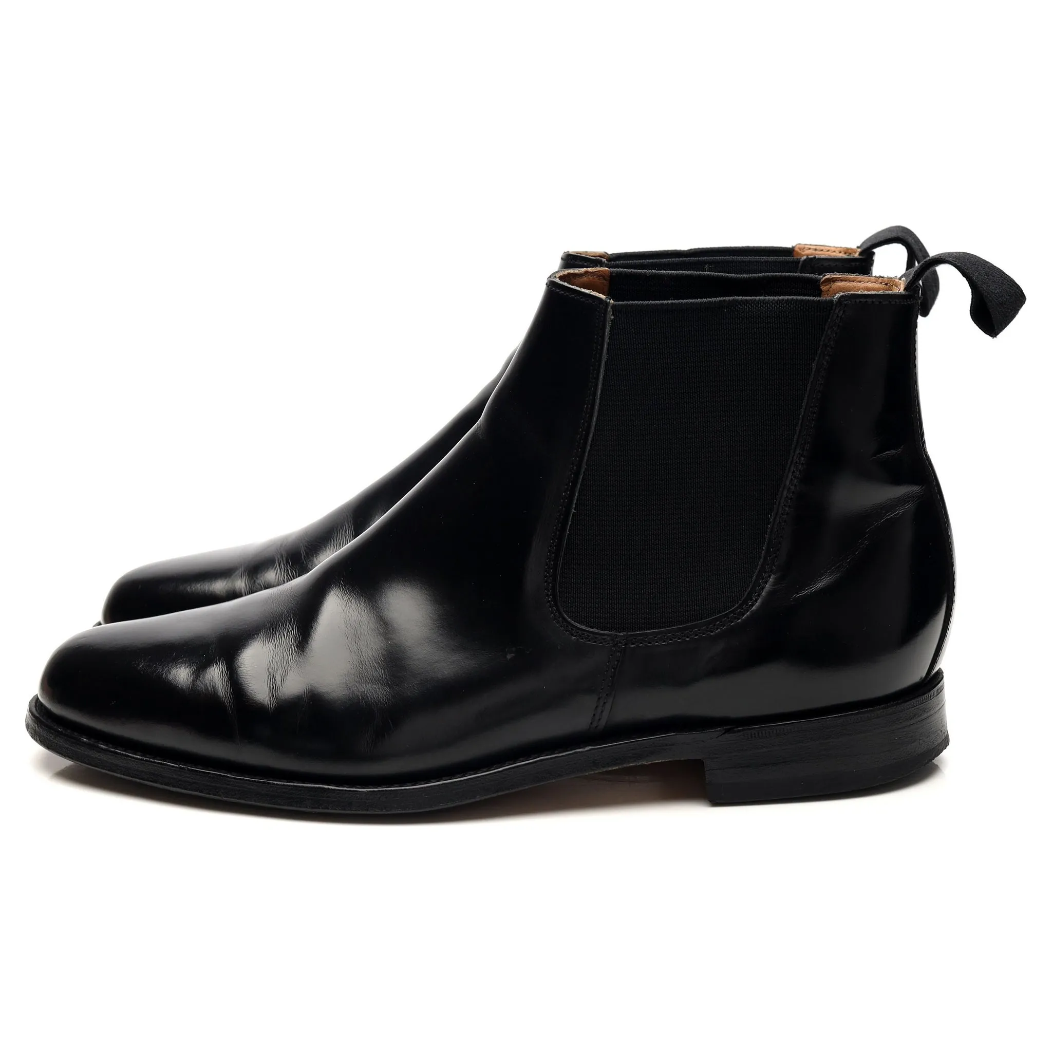 'Eton' Black Leather Chelsea Boots UK 8.5 FX