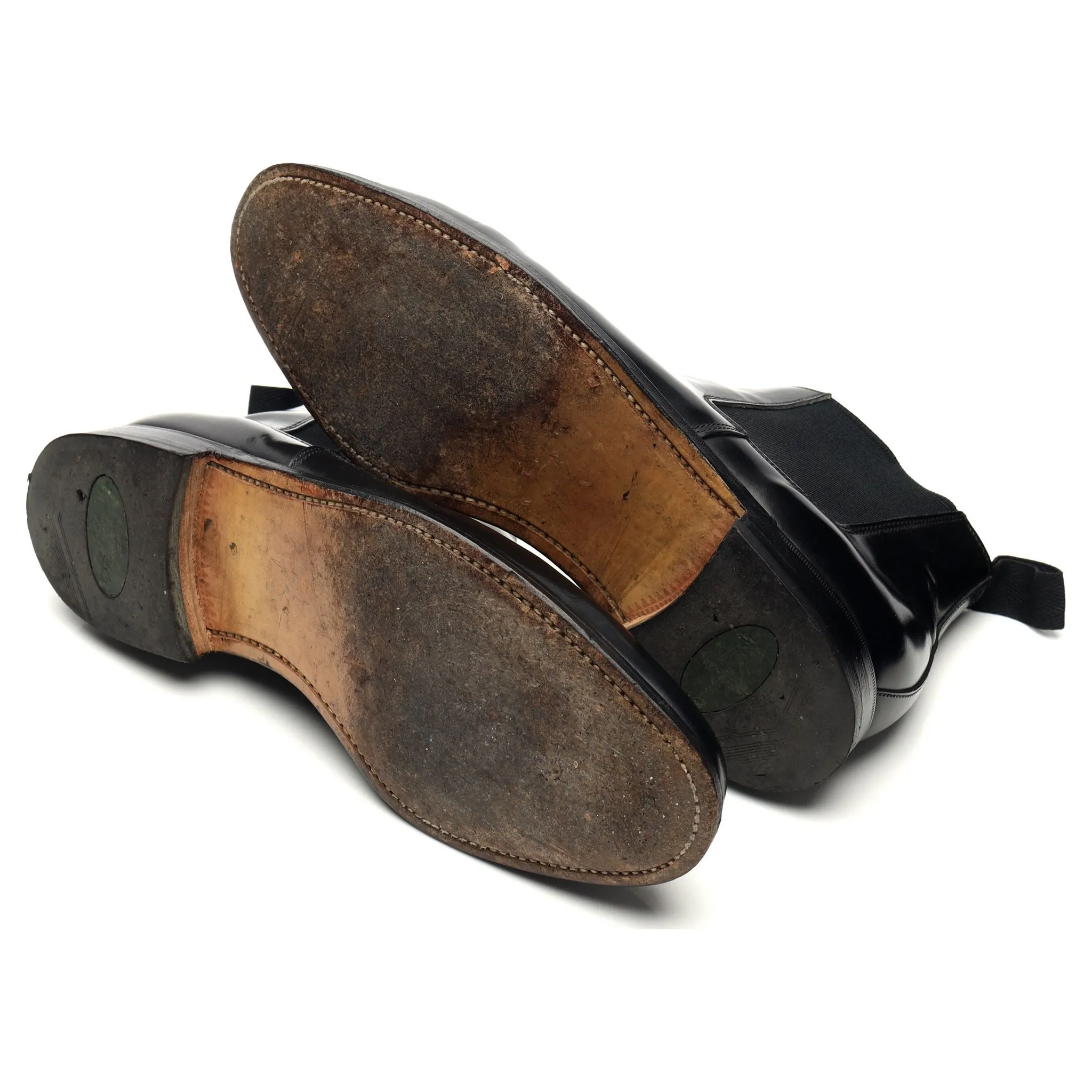 'Eton' Black Leather Chelsea Boots UK 8.5 FX