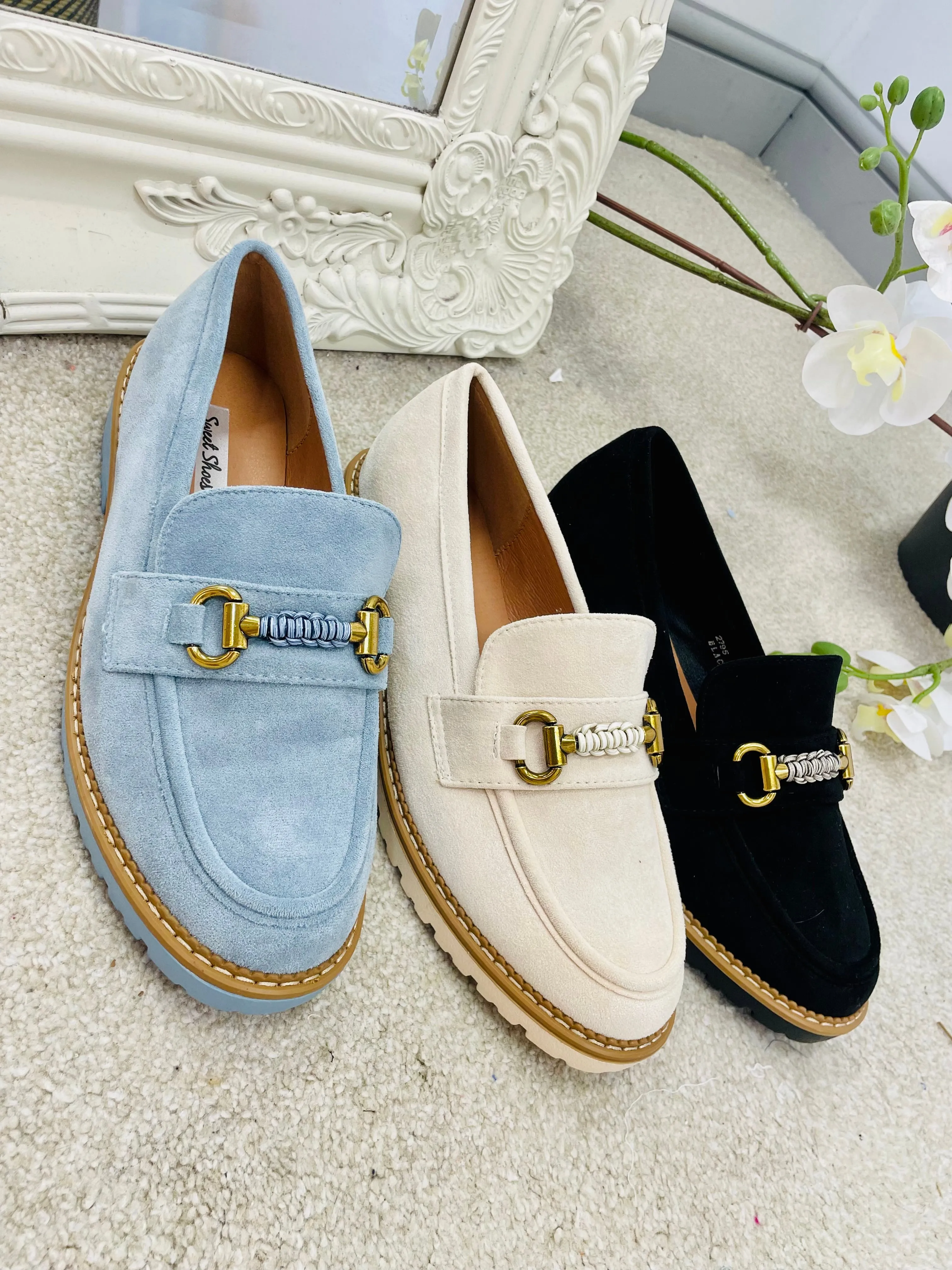 FAUX SUEDE LOAFER SHOES ( 2795 ) - 3 colours