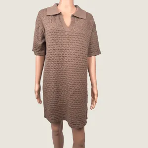 Feather And Noise Knitted Midi Dress