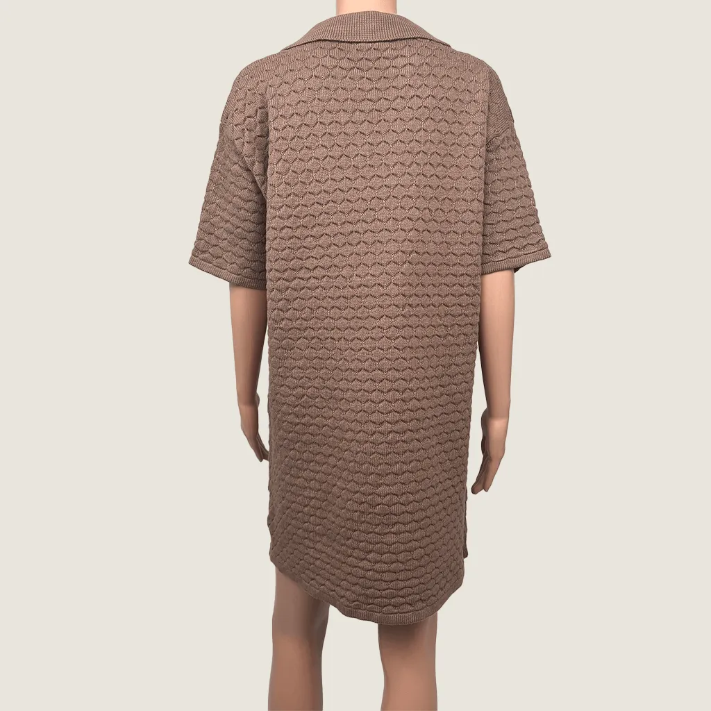Feather And Noise Knitted Midi Dress