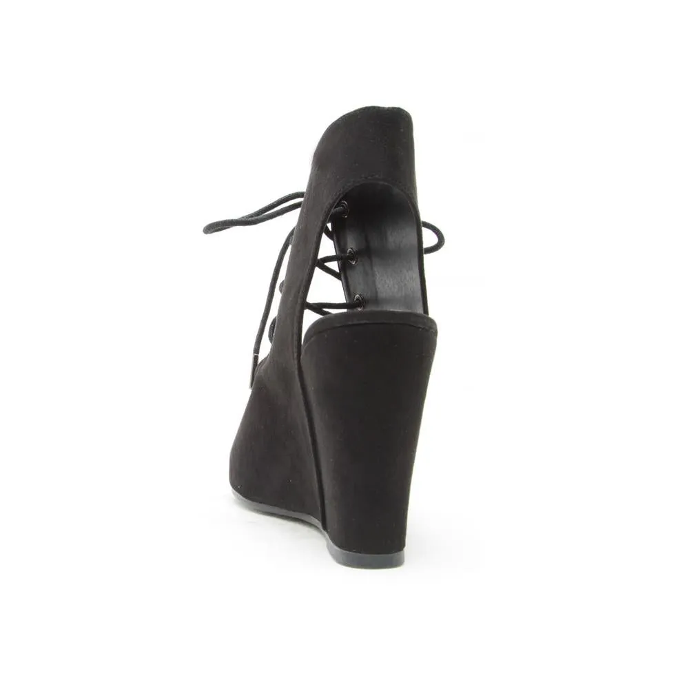 GENERIC TRAIL-15 Lace Up Wedge Sandal