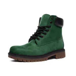 Green Suede Boots