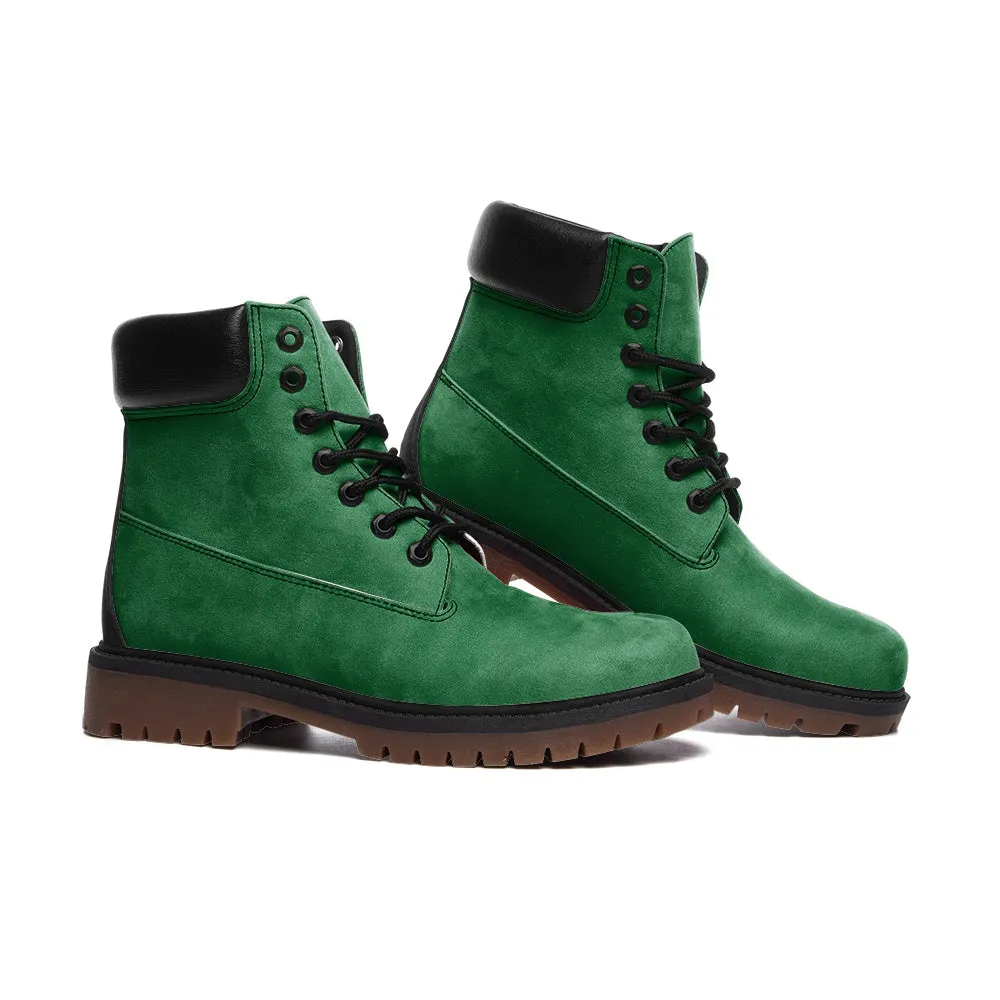 Green Suede Boots