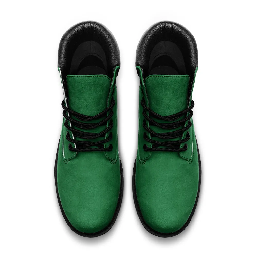 Green Suede Boots