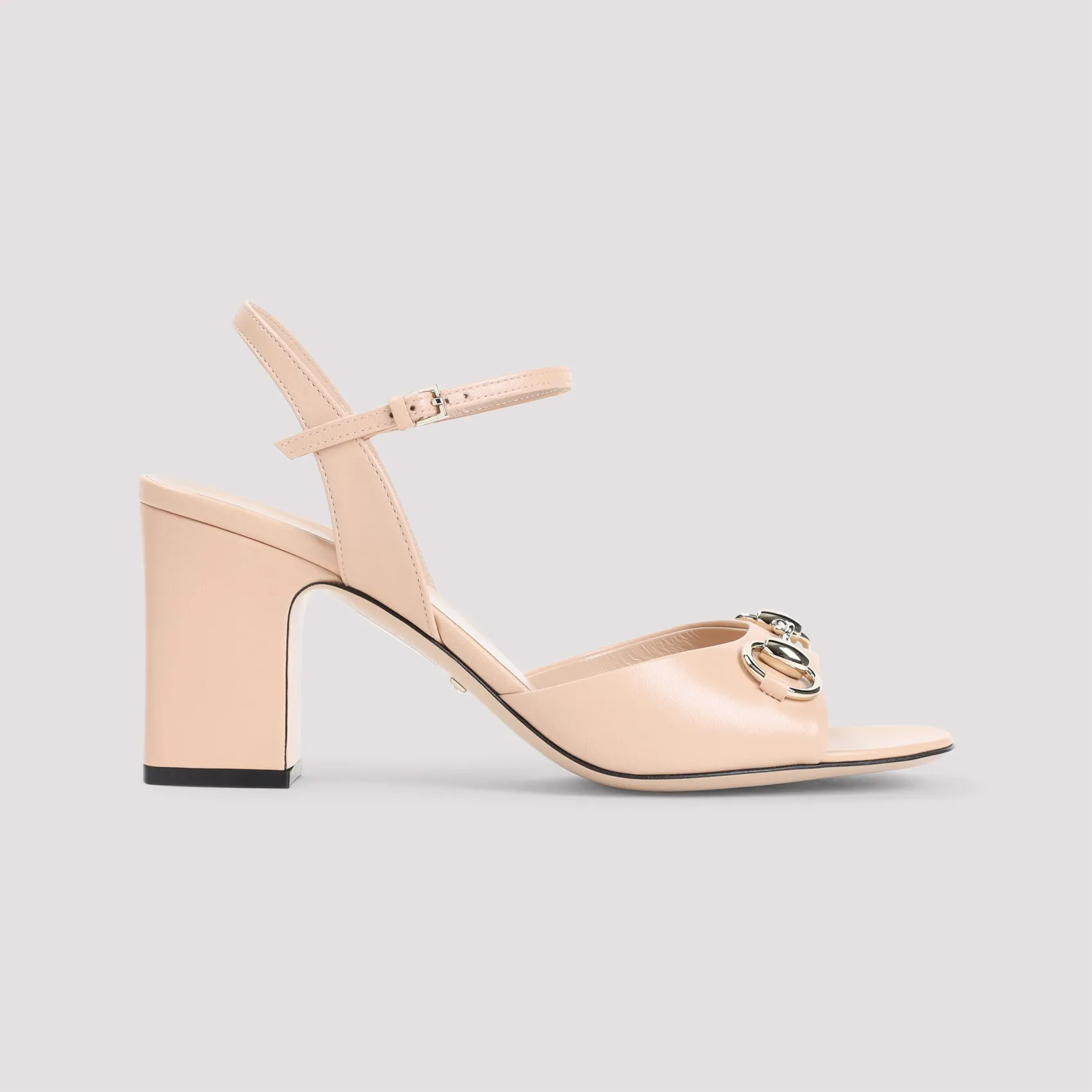 GUCCI Elevated Leather Sandals with 8cm Heel