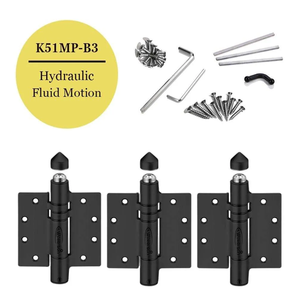 Heavy Duty Adjustable Gate Hinges | 7ft | SS304 | K51MP-B3 | 3 Pack
