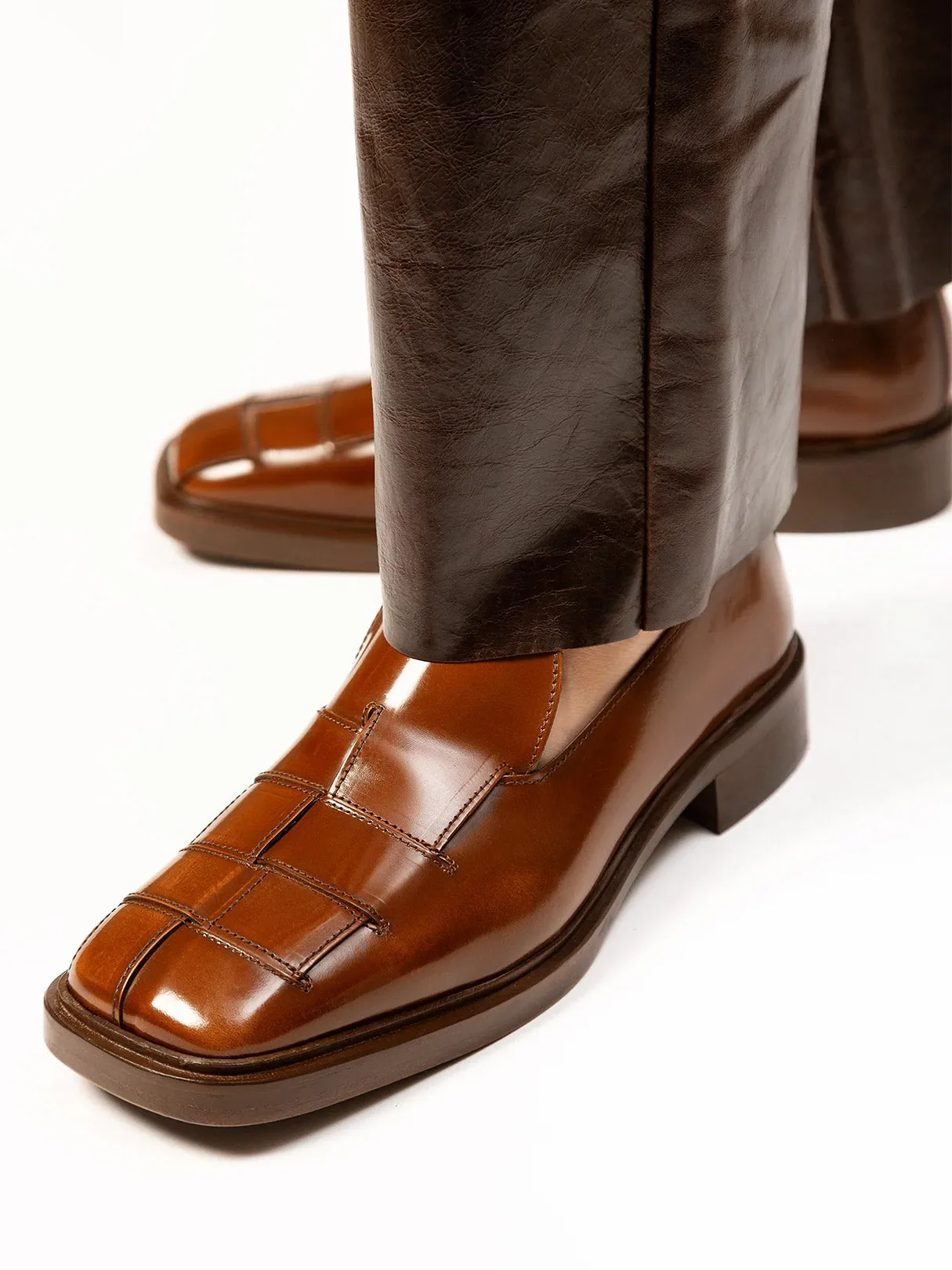 HEREU Guera Polished Loafer Tan
