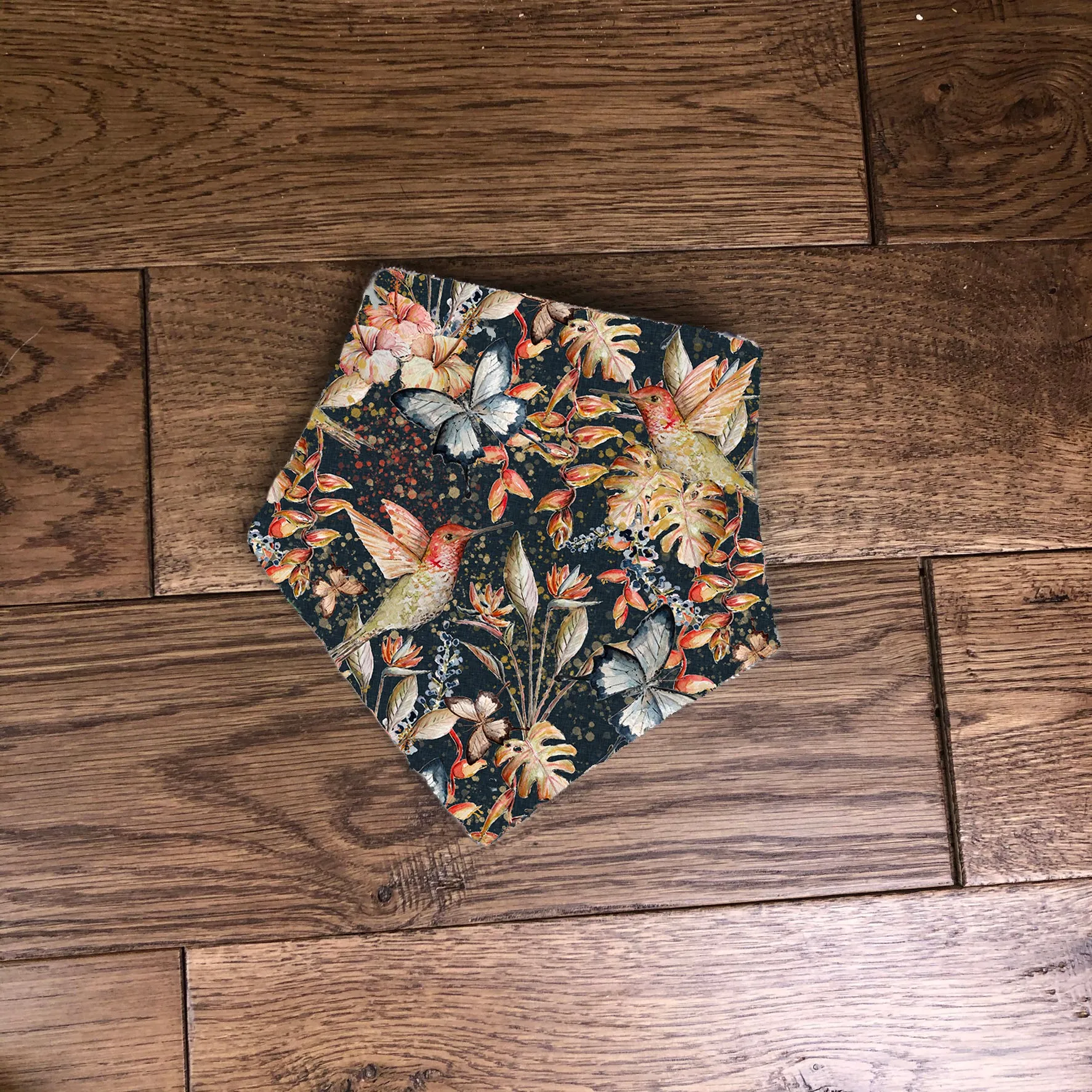 Hummingbird flutters bandana dribble bib