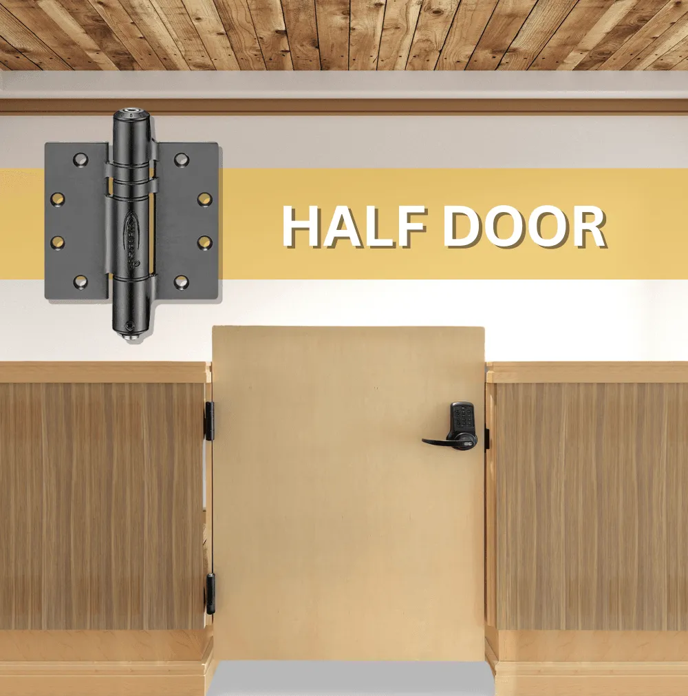 Hydraulic Door Hinges | Interior Half Door | SS304 | K51M-450-B2 | 2 Pack