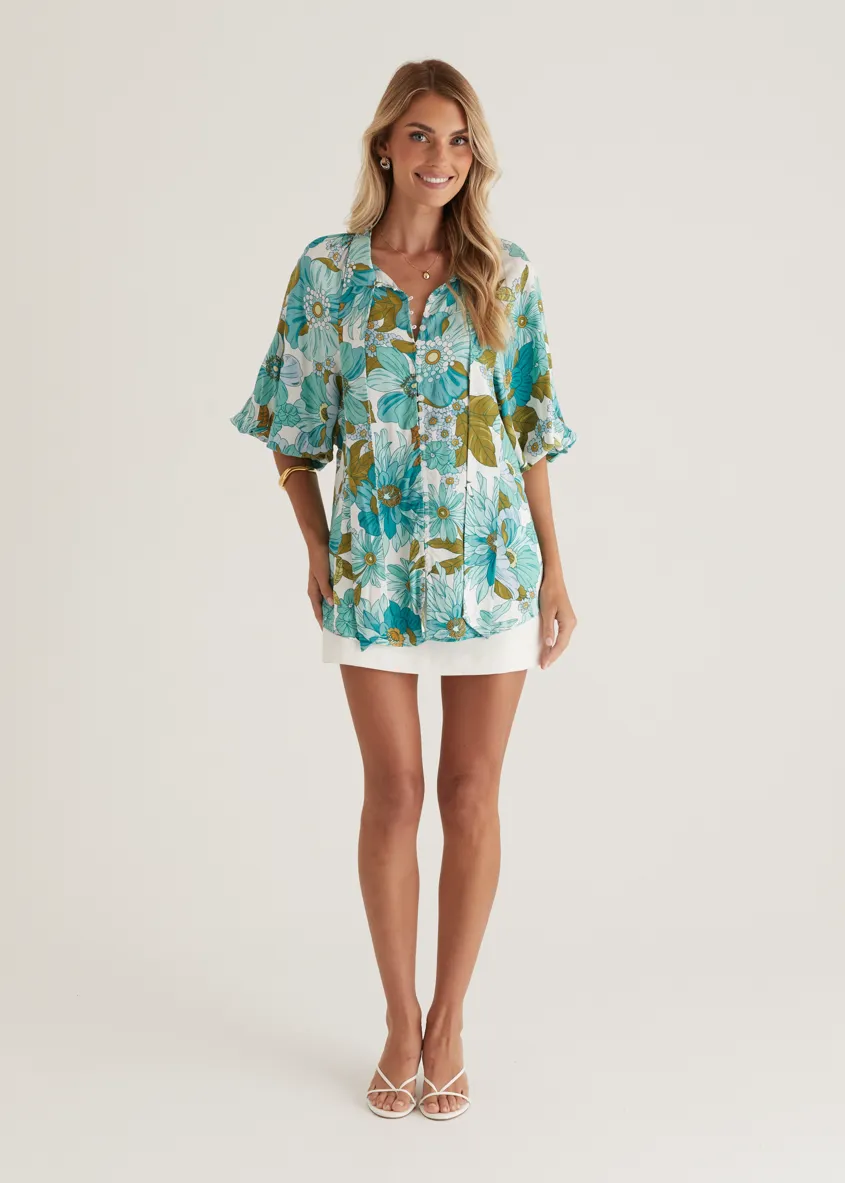 Imogen Blouse - Amaya Green