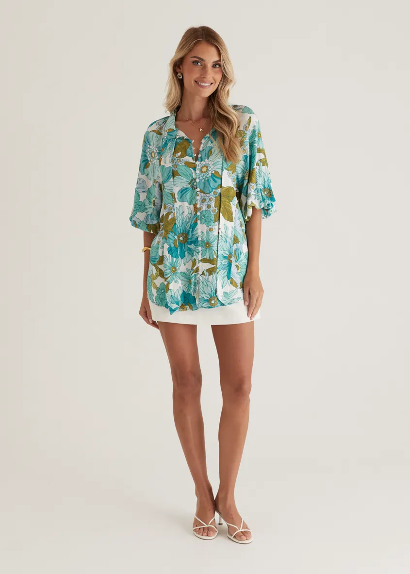 Imogen Blouse - Amaya Green