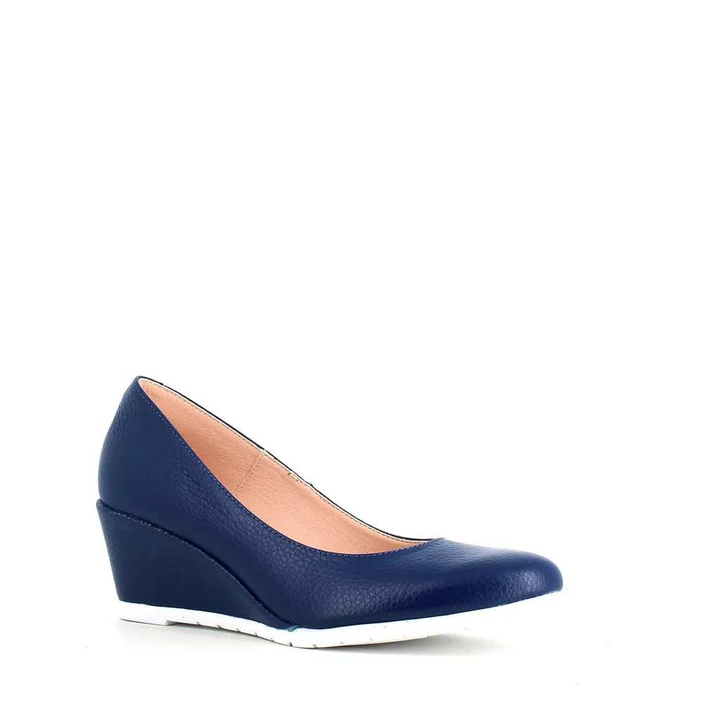Jose Saenz Classic Wedge Navy